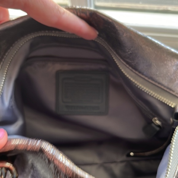 Perfect condition coach metallic bag with matching wallet - Picture 3 of 4